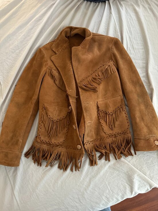 Jackets & Blazers - Vintage Suede Fringed Jacket